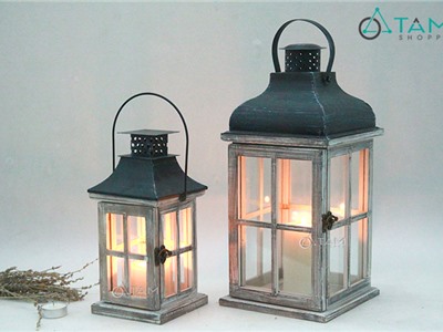 Đèn nến nhà gỗ cổ điển cỡ lớn số 21